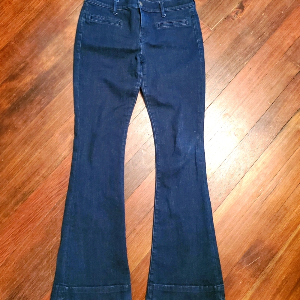 Express slime flare jeans